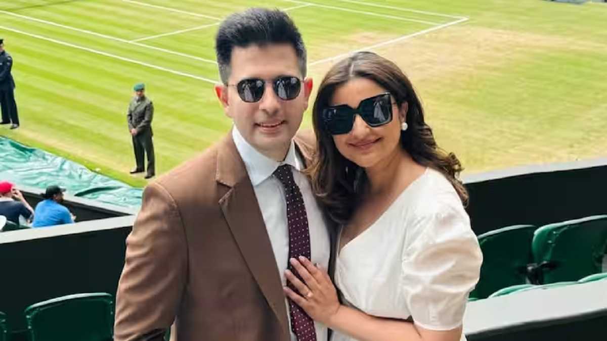 आईपीएल मैच में राघव चड्ढा को देख जीजू-जीजू चिल्लाने लगे ऑडियंस, परिणीति ने शेयर किया वीडियो